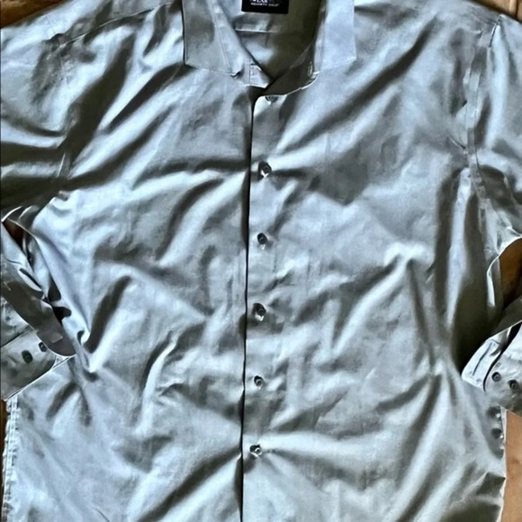 Kenneth cole mens awareness grey multicolor button down long sleeve non iron XL - Picture 8 of 9
